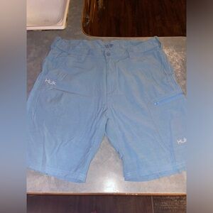 Light Blue Huk Shorts